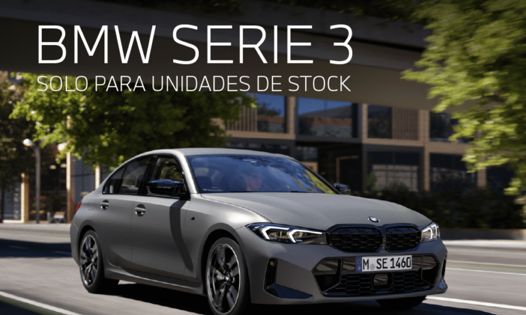 Llévate el nuevo BMW Serie 3 desde 315€/mes* financiado con BMW Bank. ¡Unidades limitadas en stock! ¿Te vas a quedar sin el tuyo?