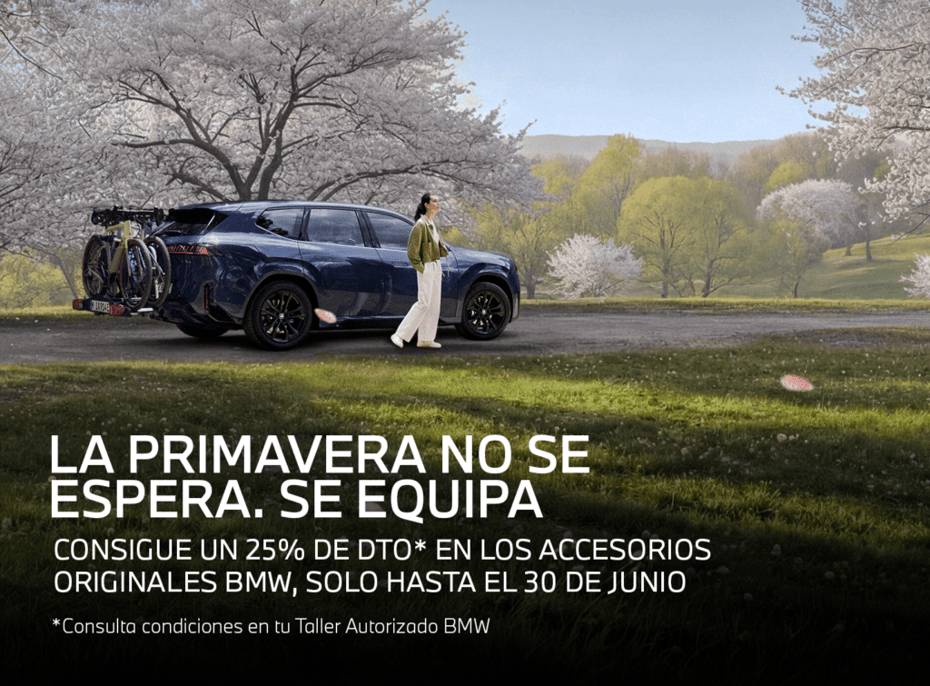 Prepara tu BMW para todos tus planes de primavera con los Accesorios Originales BMW. ¡Ahora con un 25% de descuento*!
